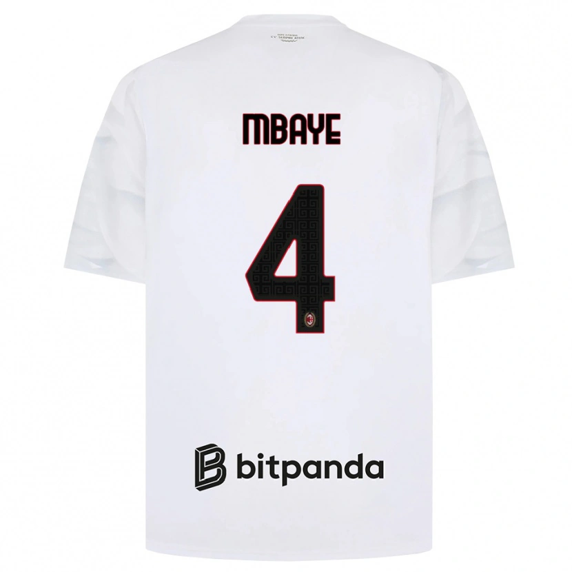 Danxen Herren Astin Mbaye #4 Weiß Rot Schwarz Auswärtstrikot Trikot 2026/27 T-Shirt Österreich