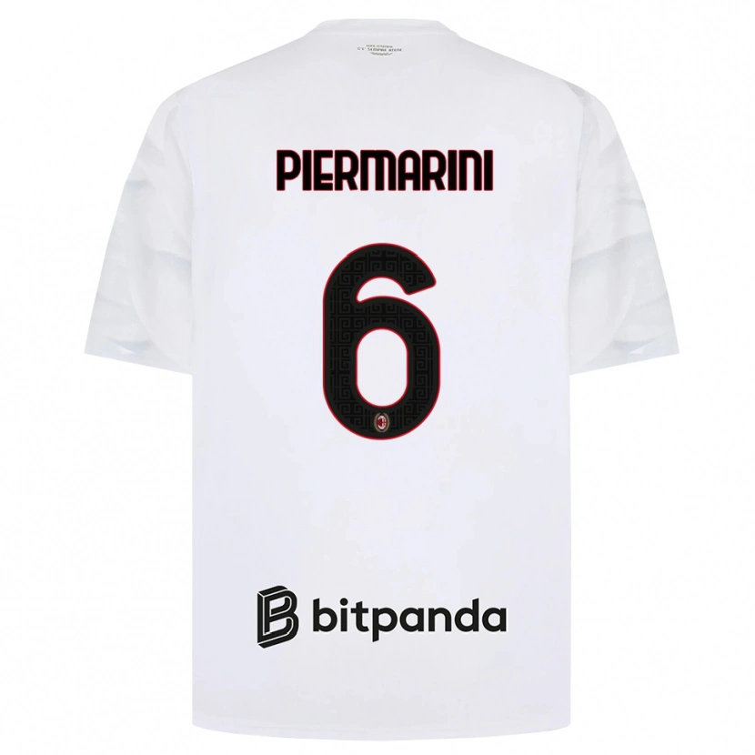 Danxen Herren Mattia Piermarini #6 Weiß Rot Schwarz Auswärtstrikot Trikot 2026/27 T-Shirt Österreich