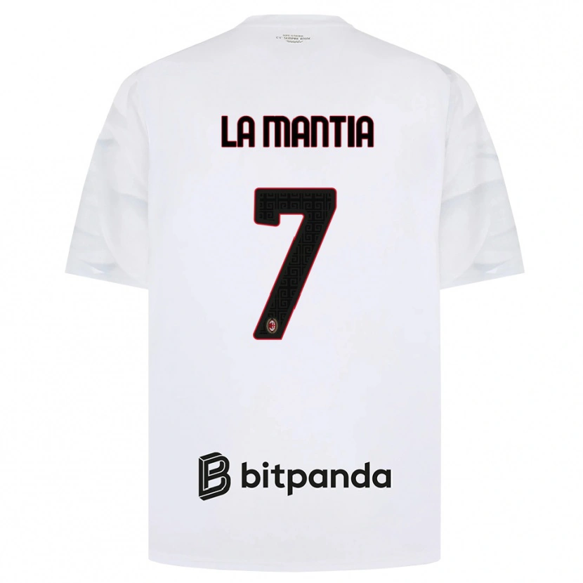 Danxen Herren Simon La Mantia #7 Weiß Rot Schwarz Auswärtstrikot Trikot 2026/27 T-Shirt Österreich
