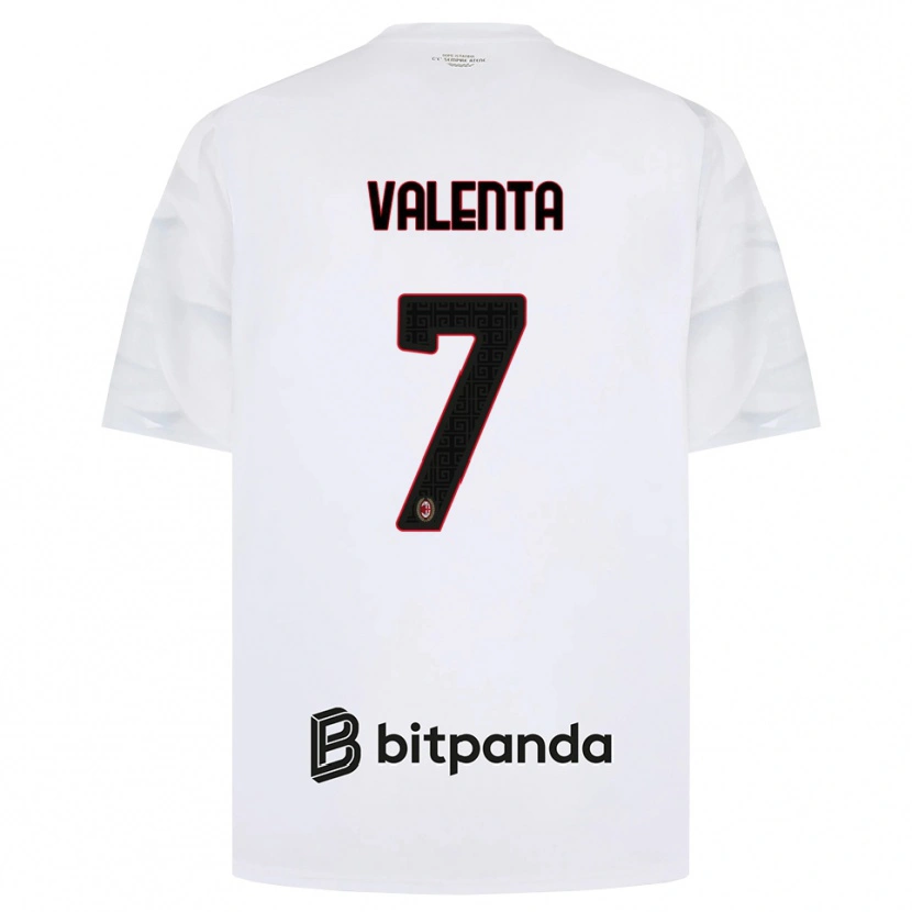 Danxen Herren Tommaso Valenta #7 Weiß Rot Schwarz Auswärtstrikot Trikot 2026/27 T-Shirt Österreich