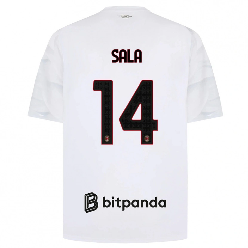 Danxen Herren Emanuele Sala #14 Weiß Rot Schwarz Auswärtstrikot Trikot 2026/27 T-Shirt Österreich
