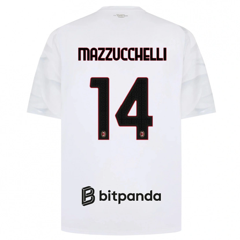 Danxen Herren Paolo Mazzucchelli #14 Weiß Rot Schwarz Auswärtstrikot Trikot 2026/27 T-Shirt Österreich