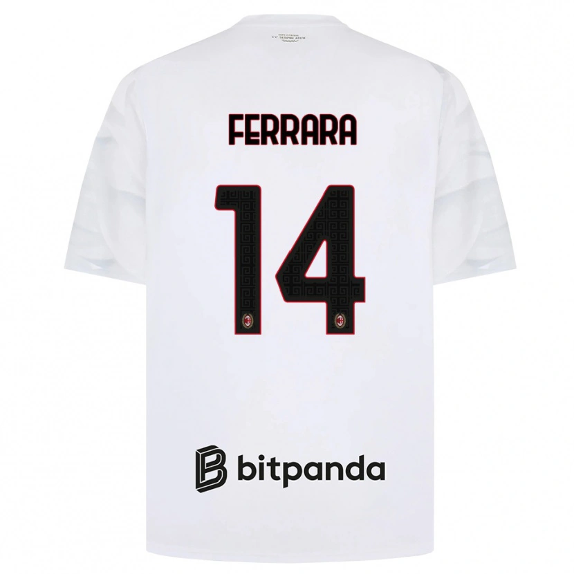 Danxen Herren Francesco Ferrara #14 Weiß Rot Schwarz Auswärtstrikot Trikot 2026/27 T-Shirt Österreich