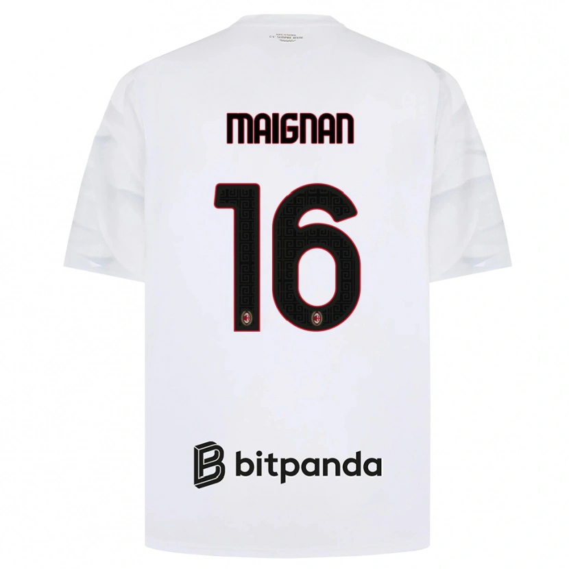 Danxen Herren Mike Maignan #16 Weiß Rot Schwarz Auswärtstrikot Trikot 2026/27 T-Shirt Österreich