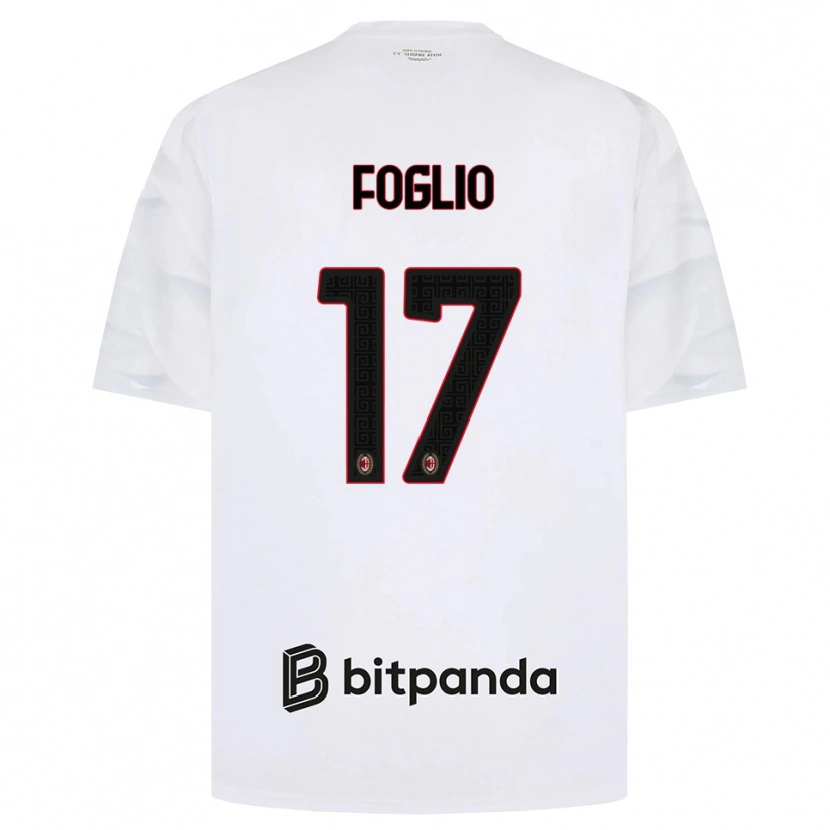 Danxen Herren Christian Foglio #17 Weiß Rot Schwarz Auswärtstrikot Trikot 2026/27 T-Shirt Österreich