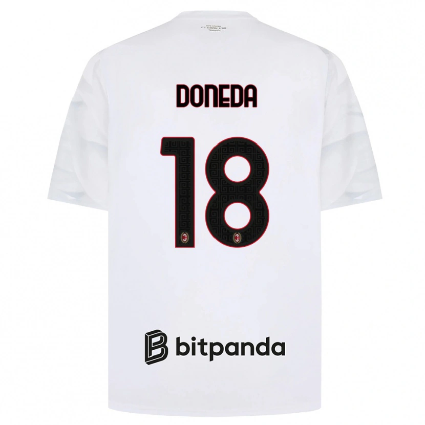 Danxen Herren Paolo Doneda #18 Weiß Rot Schwarz Auswärtstrikot Trikot 2026/27 T-Shirt Österreich