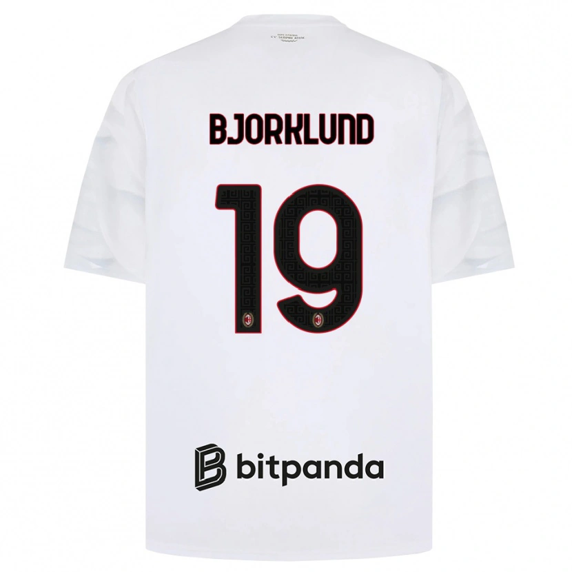 Danxen Herren Lukas Bjorklund #19 Weiß Rot Schwarz Auswärtstrikot Trikot 2026/27 T-Shirt Österreich