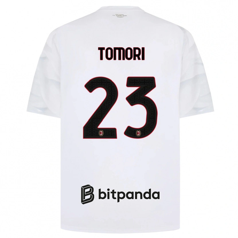 Danxen Herren Fikayo Tomori #23 Weiß Rot Schwarz Auswärtstrikot Trikot 2026/27 T-Shirt Österreich