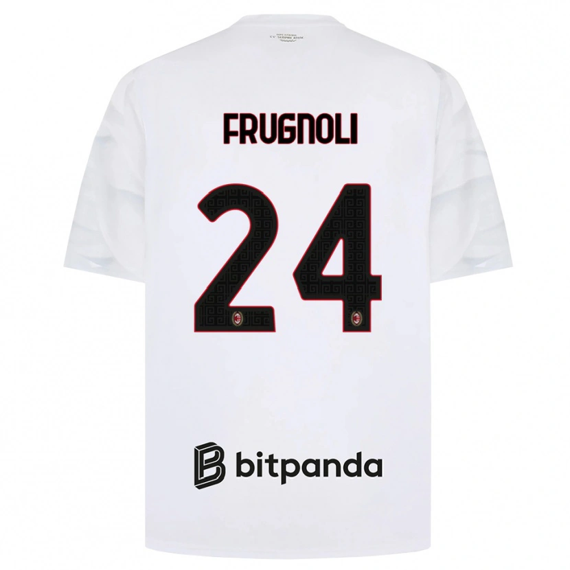 Danxen Herren Leonardo Frugnoli #24 Weiß Rot Schwarz Auswärtstrikot Trikot 2026/27 T-Shirt Österreich