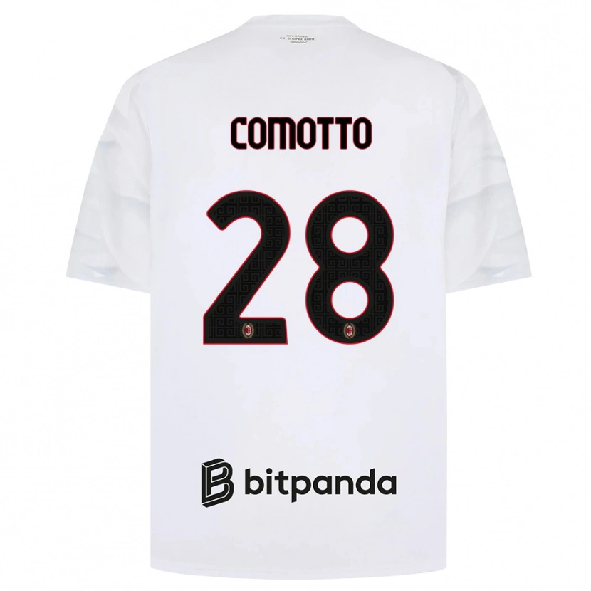Danxen Herren Christian Comotto #28 Weiß Rot Schwarz Auswärtstrikot Trikot 2026/27 T-Shirt Österreich