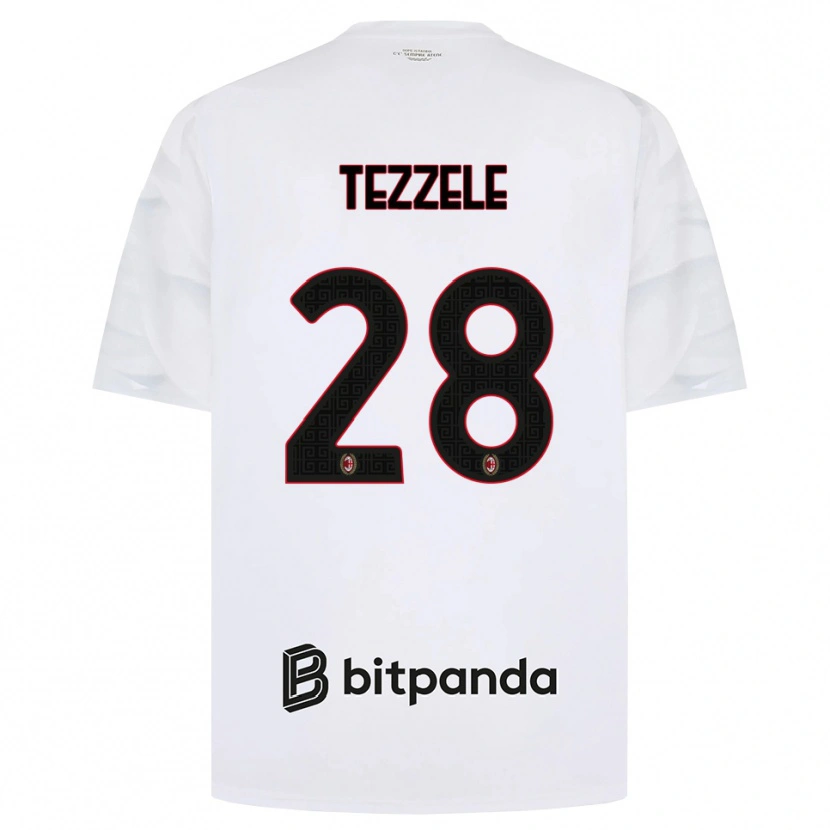 Danxen Herren Matteo Tezzele #28 Weiß Rot Schwarz Auswärtstrikot Trikot 2026/27 T-Shirt Österreich