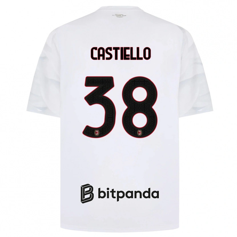 Danxen Herren Alex Castiello #38 Weiß Rot Schwarz Auswärtstrikot Trikot 2026/27 T-Shirt Österreich