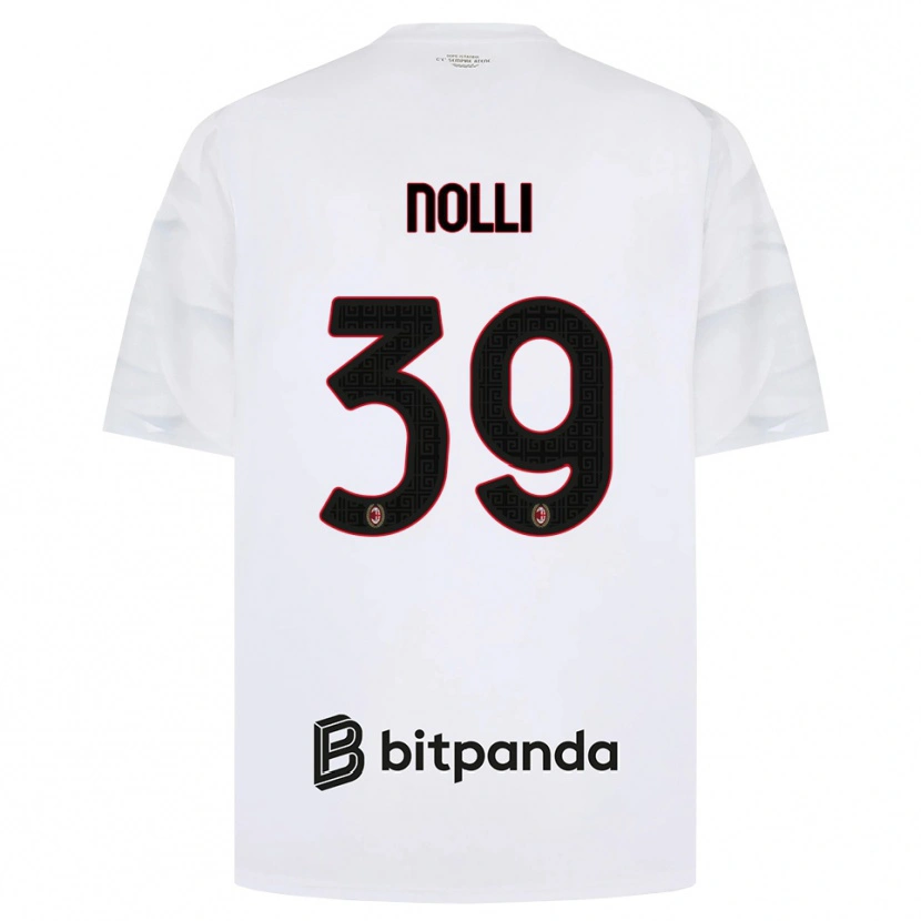 Danxen Herren Luca Nolli #39 Weiß Rot Schwarz Auswärtstrikot Trikot 2026/27 T-Shirt Österreich