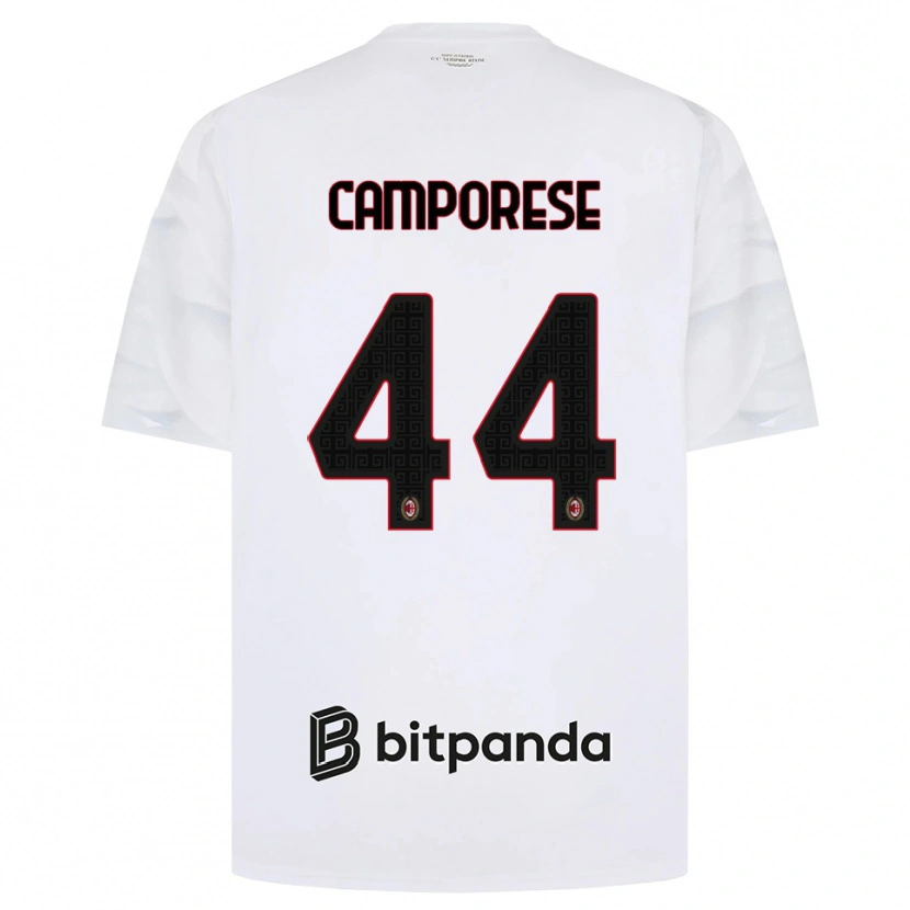 Danxen Herren Michele Camporese #44 Weiß Rot Schwarz Auswärtstrikot Trikot 2026/27 T-Shirt Österreich