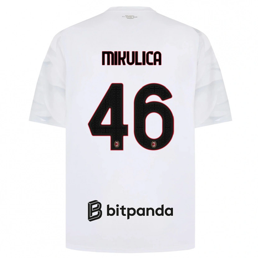 Danxen Herren Petra Mikulica #46 Weiß Rot Schwarz Auswärtstrikot Trikot 2026/27 T-Shirt Österreich