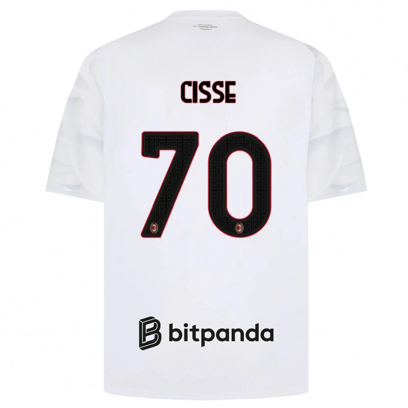 Danxen Herren Alphadjo Cissè #70 Weiß Rot Schwarz Auswärtstrikot Trikot 2026/27 T-Shirt Österreich