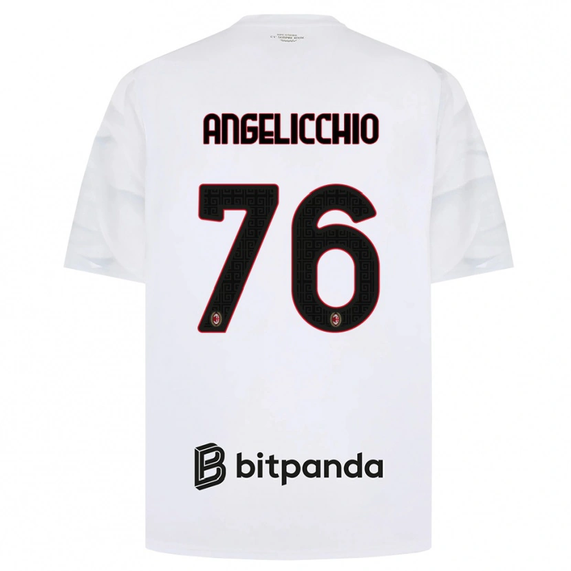 Danxen Herren Mattia Angelicchio #76 Weiß Rot Schwarz Auswärtstrikot Trikot 2026/27 T-Shirt Österreich