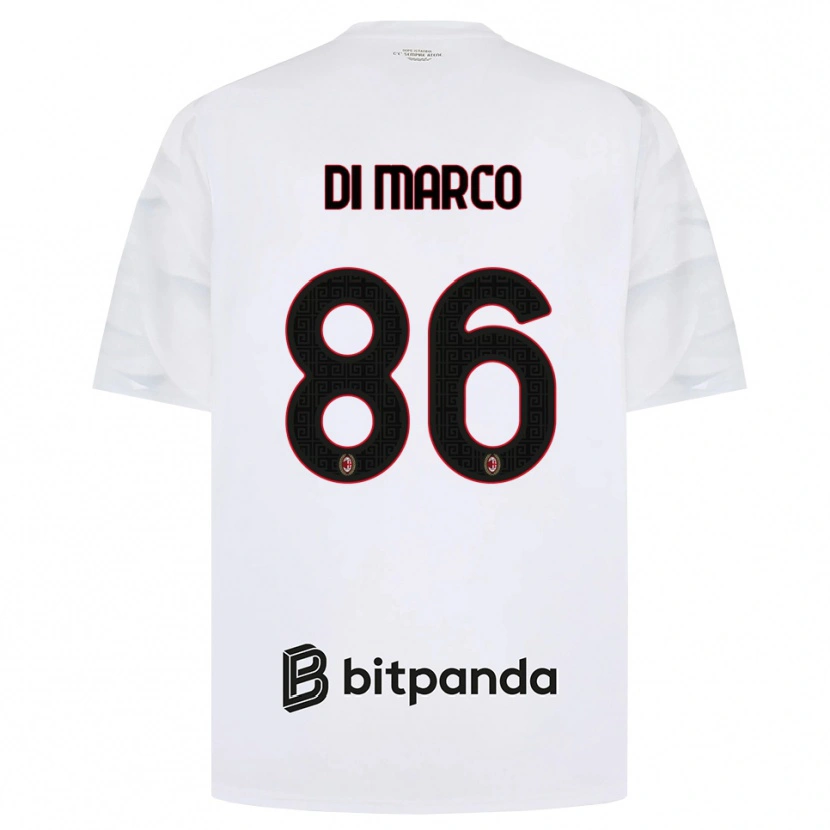 Danxen Herren Luca Di Marco #86 Weiß Rot Schwarz Auswärtstrikot Trikot 2026/27 T-Shirt Österreich