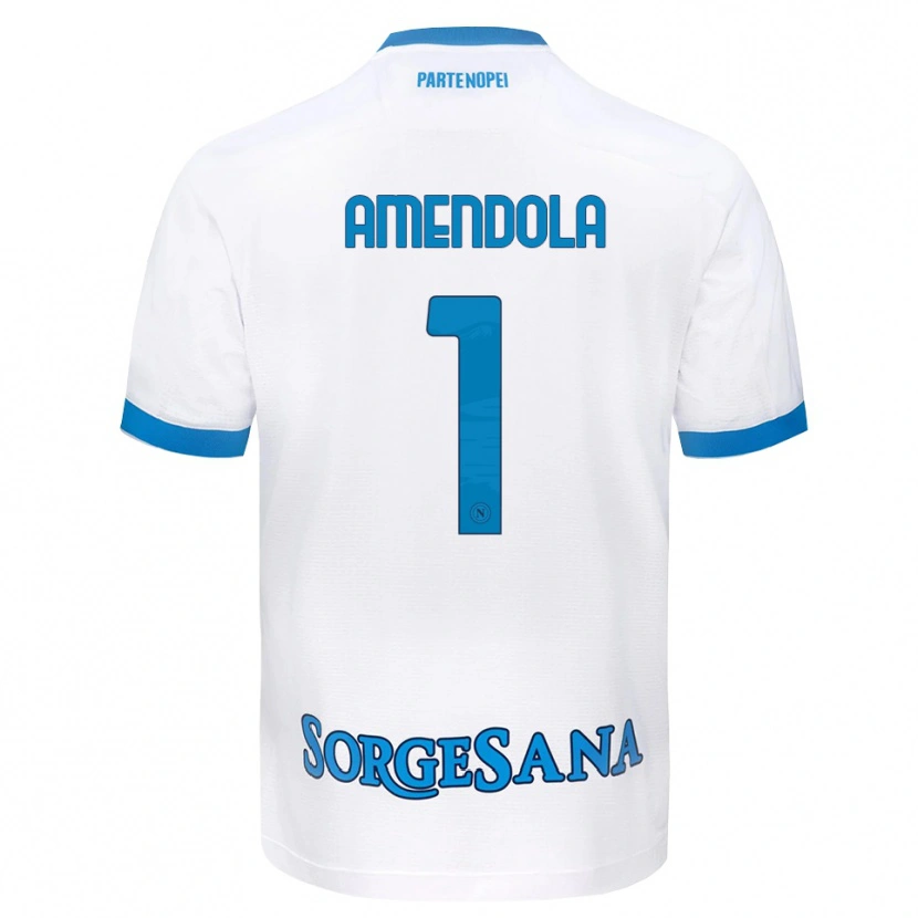 Danxen Herren Antonio Amendola #1 Weiß Hellblau Auswärtstrikot Trikot 2026/27 T-Shirt Österreich