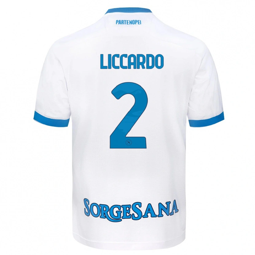 Danxen Herren Christian Liccardo #2 Weiß Hellblau Auswärtstrikot Trikot 2026/27 T-Shirt Österreich
