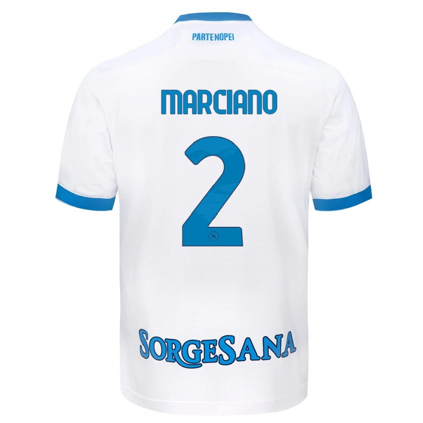 Danxen Herren Giovanni Marciano #2 Weiß Hellblau Auswärtstrikot Trikot 2026/27 T-Shirt Österreich