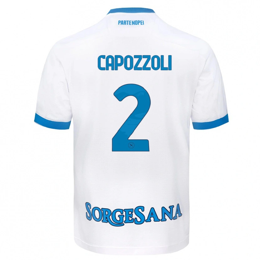 Danxen Herren Emanuele Capozzoli #2 Weiß Hellblau Auswärtstrikot Trikot 2026/27 T-Shirt Österreich
