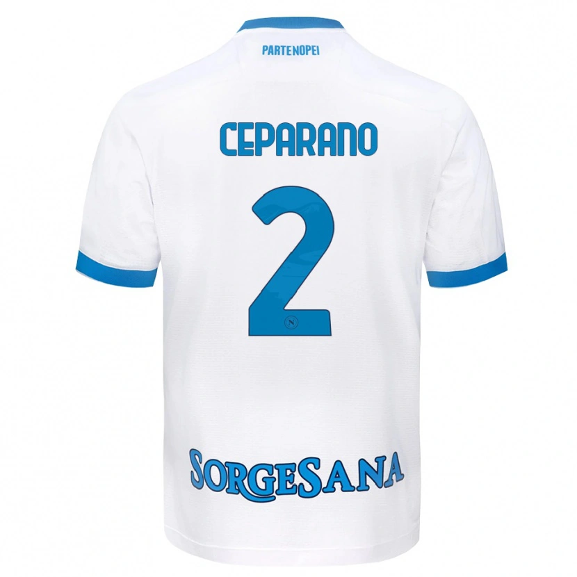 Danxen Herren Mario Ceparano #2 Weiß Hellblau Auswärtstrikot Trikot 2026/27 T-Shirt Österreich
