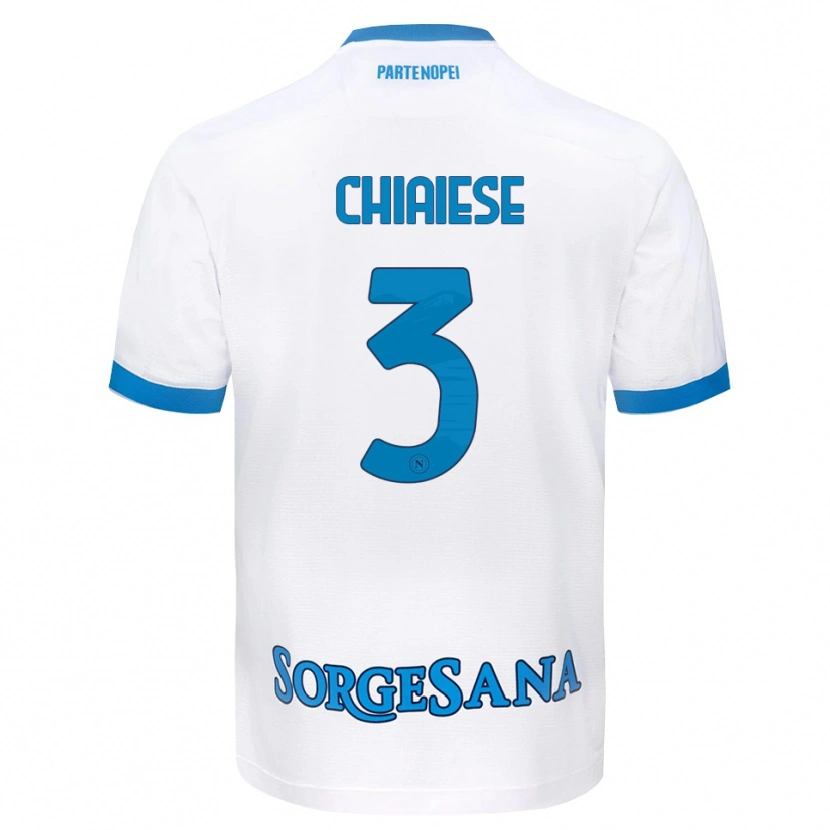 Danxen Herren Riccardo Chiaiese #3 Weiß Hellblau Auswärtstrikot Trikot 2026/27 T-Shirt Österreich