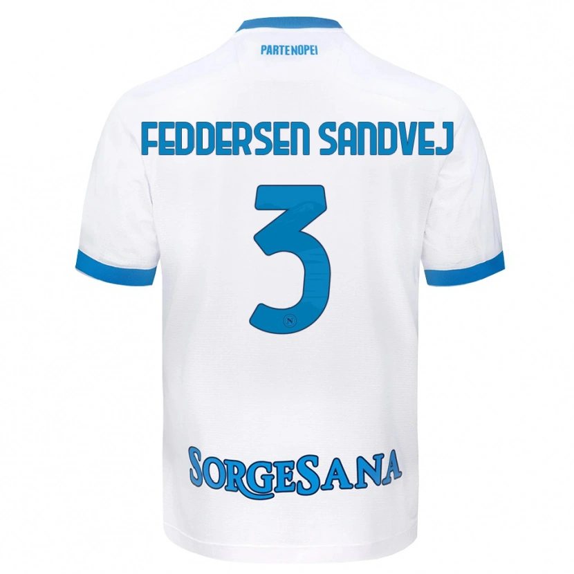 Danxen Herren Cecilie Feddersen Sandvej #3 Weiß Hellblau Auswärtstrikot Trikot 2026/27 T-Shirt Österreich