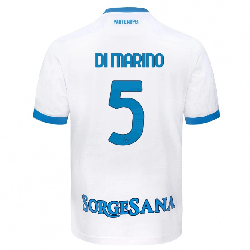 Danxen Herren Paola Di Marino #5 Weiß Hellblau Auswärtstrikot Trikot 2026/27 T-Shirt Österreich
