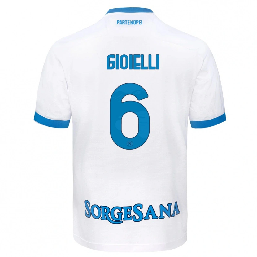 Danxen Herren Francesco Pio Gioielli #6 Weiß Hellblau Auswärtstrikot Trikot 2026/27 T-Shirt Österreich
