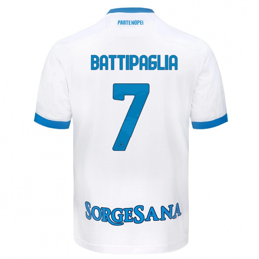 Danxen Herren Antonio Battipaglia #7 Weiß Hellblau Auswärtstrikot Trikot 2026/27 T-Shirt Österreich