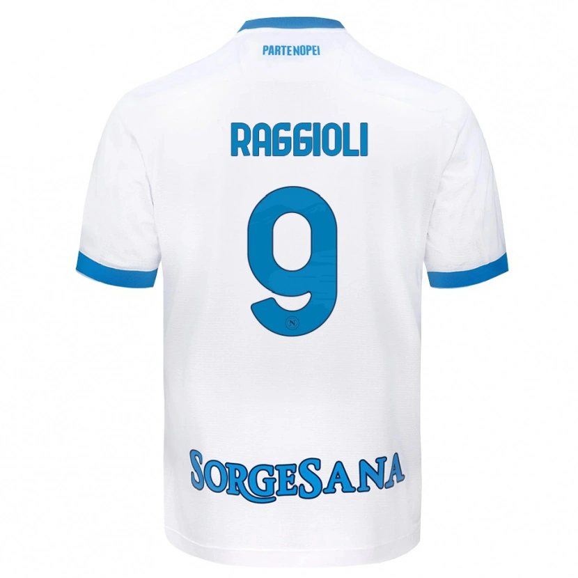 Danxen Herren Christian Raggioli #9 Weiß Hellblau Auswärtstrikot Trikot 2026/27 T-Shirt Österreich