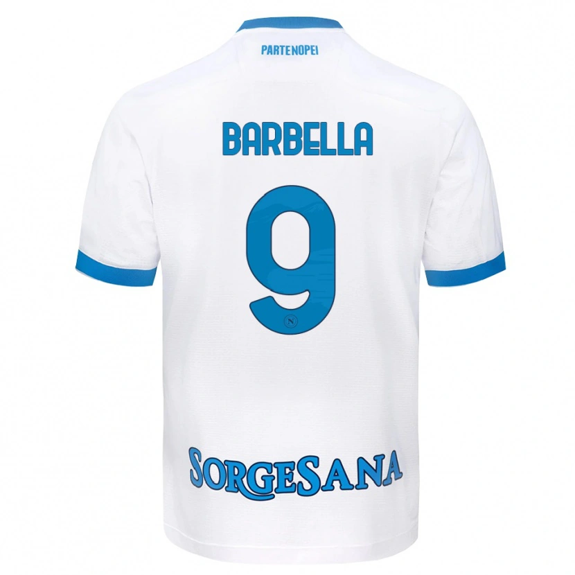Danxen Herren Michele Barbella #9 Weiß Hellblau Auswärtstrikot Trikot 2026/27 T-Shirt Österreich