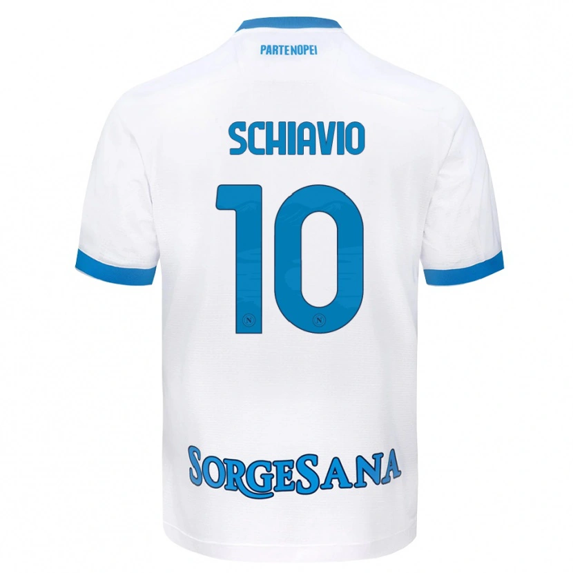 Danxen Herren Angelo Schiavio #10 Weiß Hellblau Auswärtstrikot Trikot 2026/27 T-Shirt Österreich