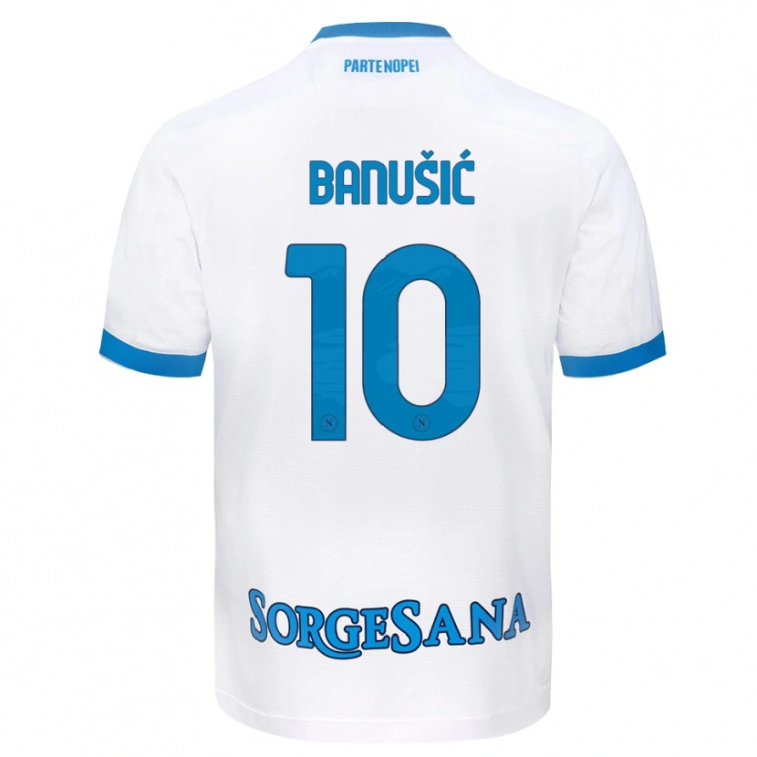 Danxen Herren Marija Maredinho Banušić #10 Weiß Hellblau Auswärtstrikot Trikot 2026/27 T-Shirt Österreich
