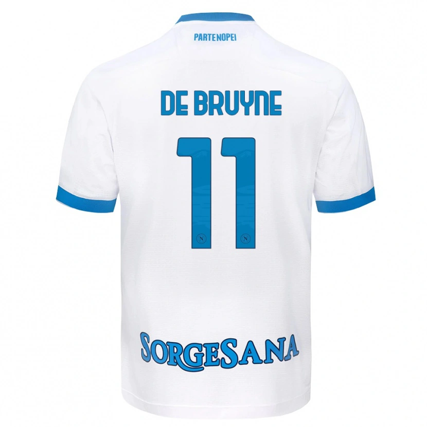Danxen Herren Kevin De Bruyne #11 Weiß Hellblau Auswärtstrikot Trikot 2026/27 T-Shirt Österreich