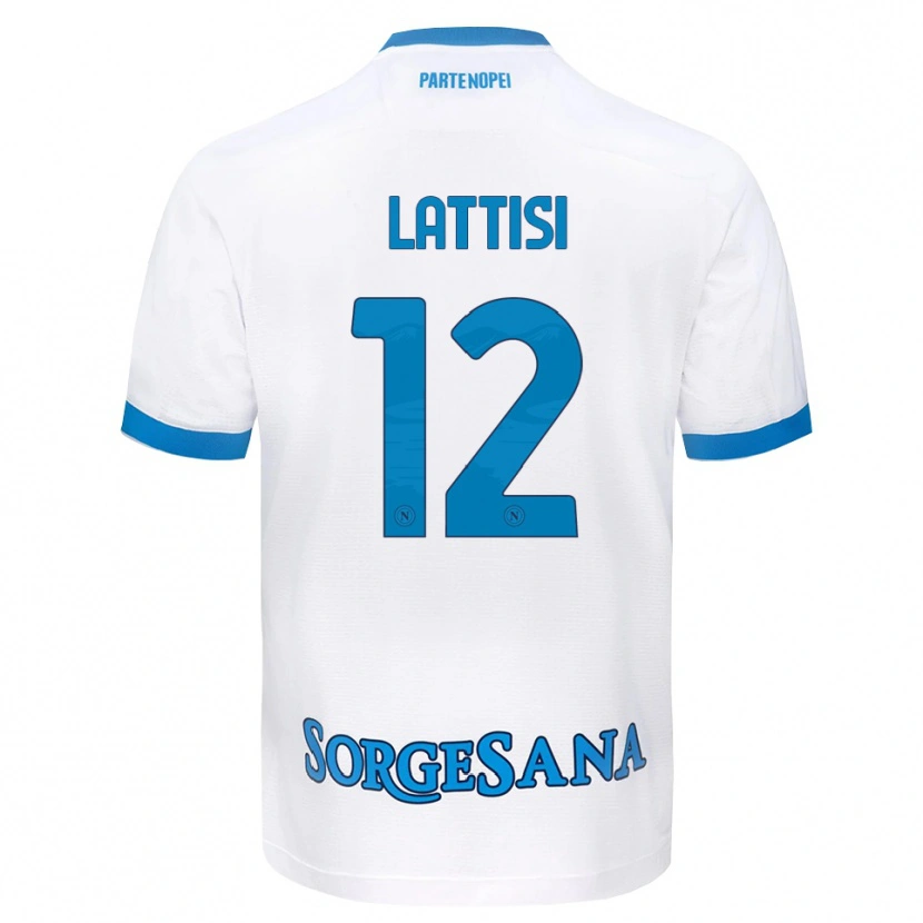 Danxen Herren Francesco Lattisi #12 Weiß Hellblau Auswärtstrikot Trikot 2026/27 T-Shirt Österreich