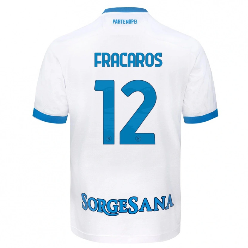 Danxen Herren Caterina Fracaros #12 Weiß Hellblau Auswärtstrikot Trikot 2026/27 T-Shirt Österreich