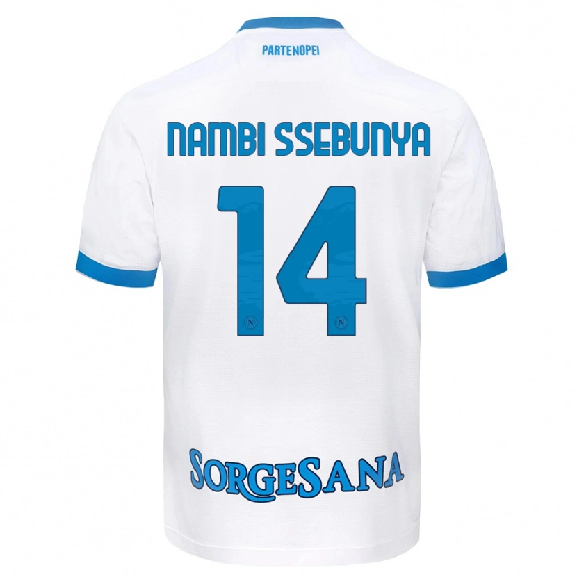 Danxen Herren Violah Nambi Ssebunya #14 Weiß Hellblau Auswärtstrikot Trikot 2026/27 T-Shirt Österreich