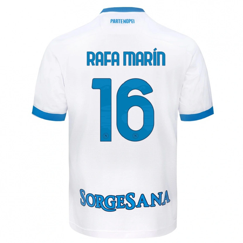 Danxen Herren Rafa Marín #16 Weiß Hellblau Auswärtstrikot Trikot 2026/27 T-Shirt Österreich