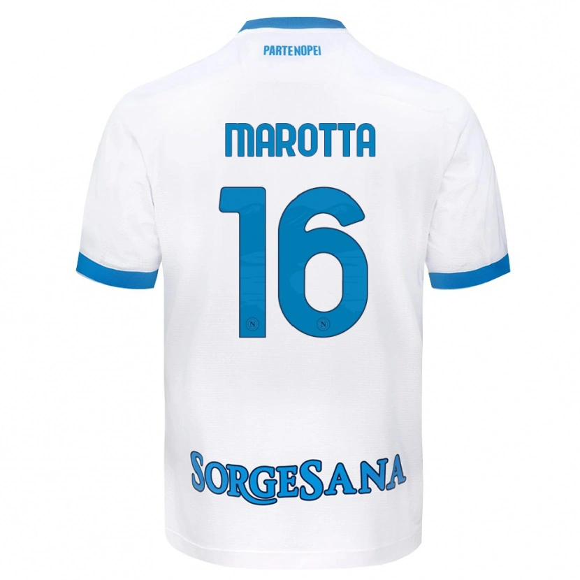 Danxen Herren Gabriele Marotta #16 Weiß Hellblau Auswärtstrikot Trikot 2026/27 T-Shirt Österreich