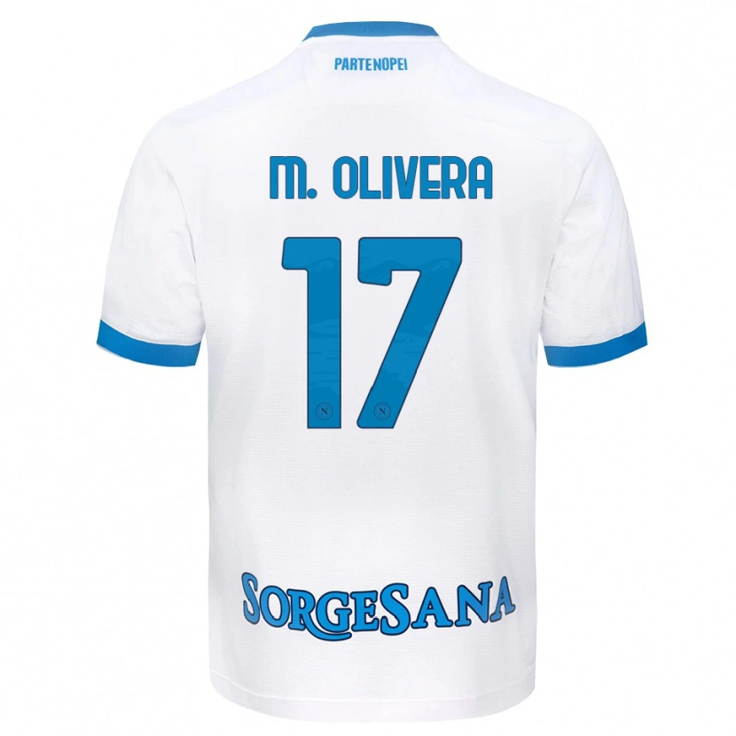 Danxen Herren Mathías Olivera #17 Weiß Hellblau Auswärtstrikot Trikot 2026/27 T-Shirt Österreich