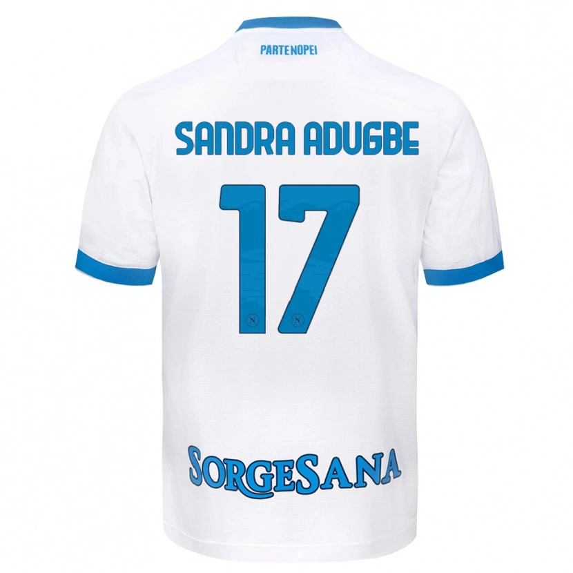 Danxen Herren Olamide Sandra Adugbe #17 Weiß Hellblau Auswärtstrikot Trikot 2026/27 T-Shirt Österreich