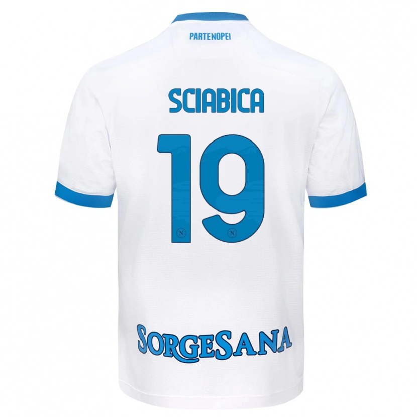 Danxen Herren Manuela Sciabica #19 Weiß Hellblau Auswärtstrikot Trikot 2026/27 T-Shirt Österreich