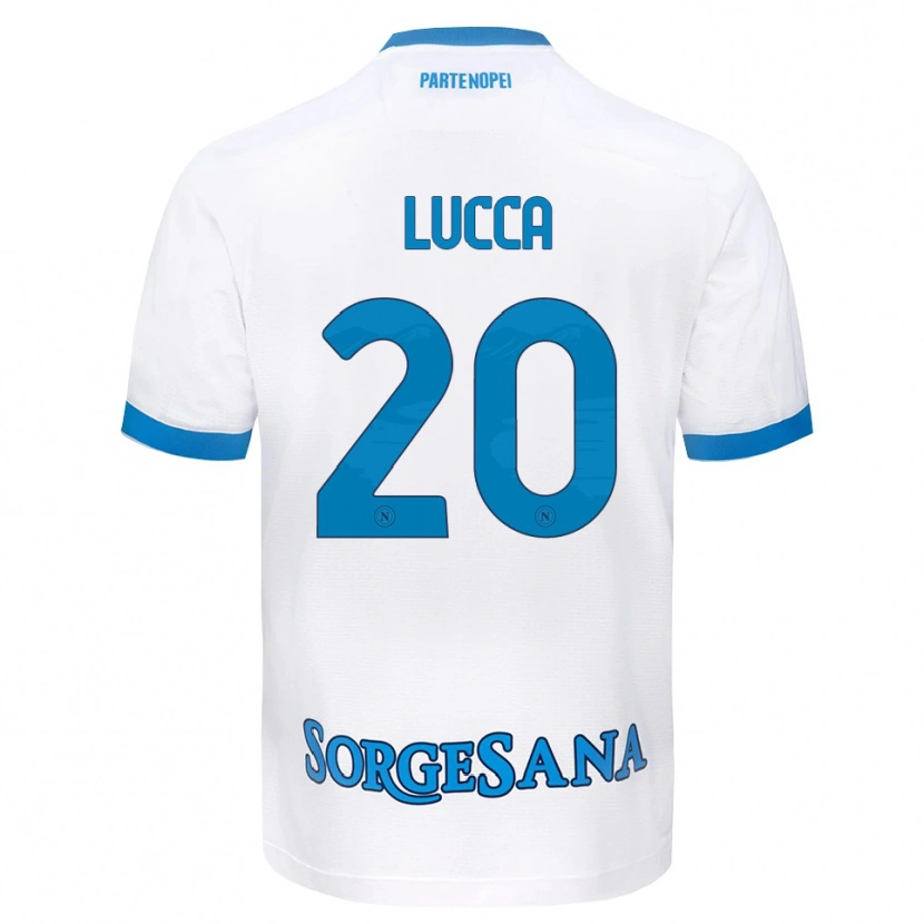 Danxen Herren Lorenzo Lucca #20 Weiß Hellblau Auswärtstrikot Trikot 2026/27 T-Shirt Österreich