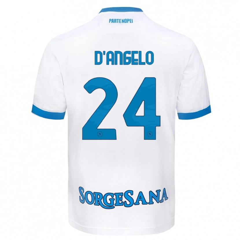 Danxen Herren Alessia D'angelo #24 Weiß Hellblau Auswärtstrikot Trikot 2026/27 T-Shirt Österreich