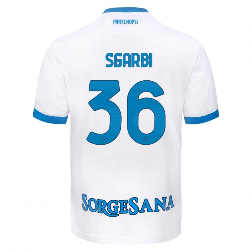 Danxen Herren Lorenzo Sgarbi #36 Weiß Hellblau Auswärtstrikot Trikot 2026/27 T-Shirt Österreich