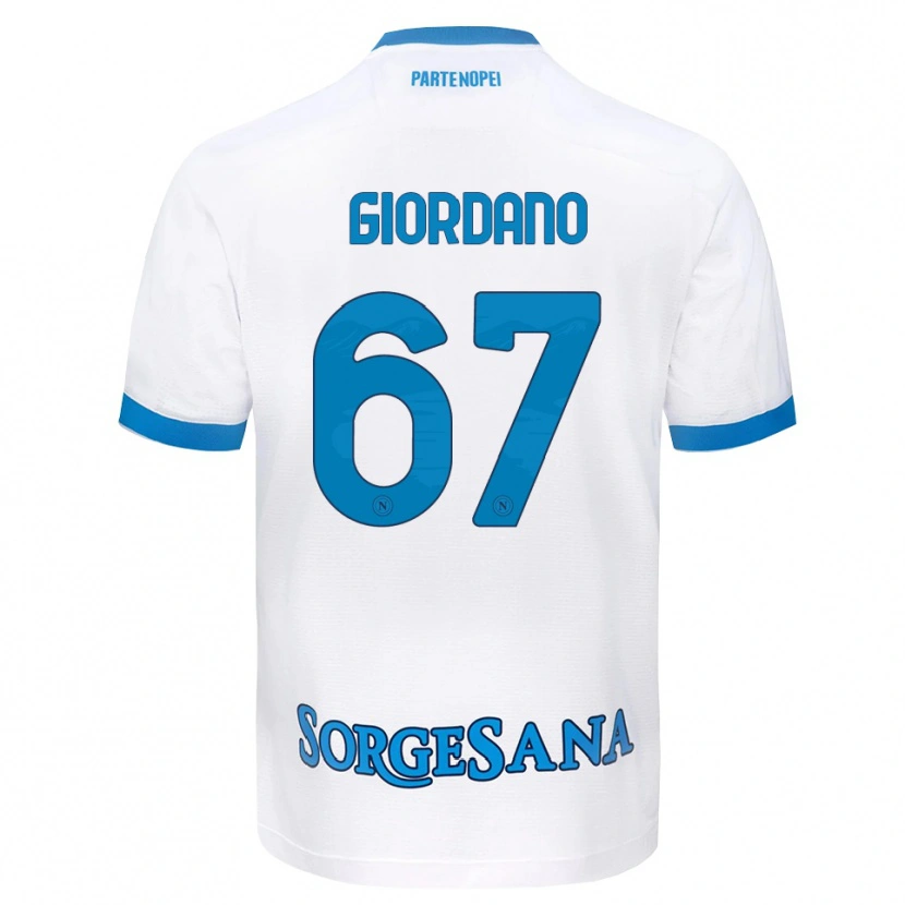 Danxen Herren Michela Giordano #67 Weiß Hellblau Auswärtstrikot Trikot 2026/27 T-Shirt Österreich
