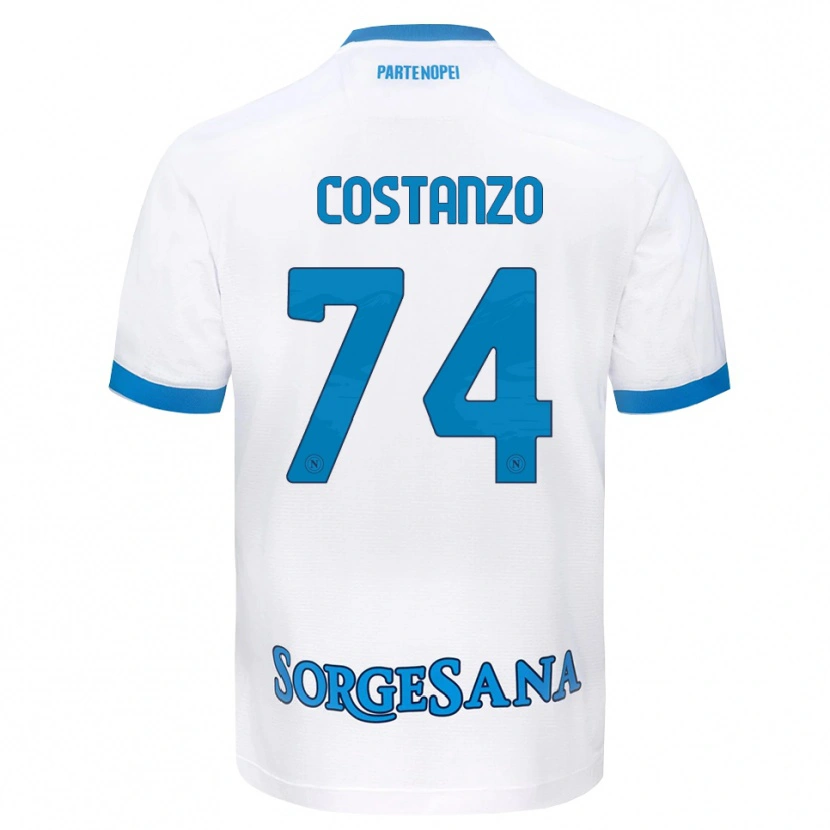Danxen Herren Davide Costanzo #74 Weiß Hellblau Auswärtstrikot Trikot 2026/27 T-Shirt Österreich